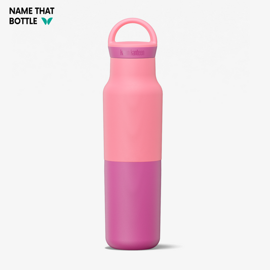 Name That Bottle 12oz Rise Classic (w/ Arch Loop Cap) - Pink Lemonade