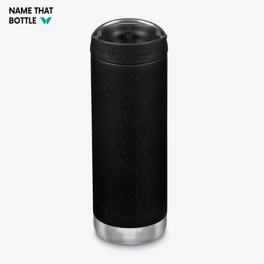 Name That Bottle 16oz TKWide Insulated Tumbler with Cafe© Cap - Black