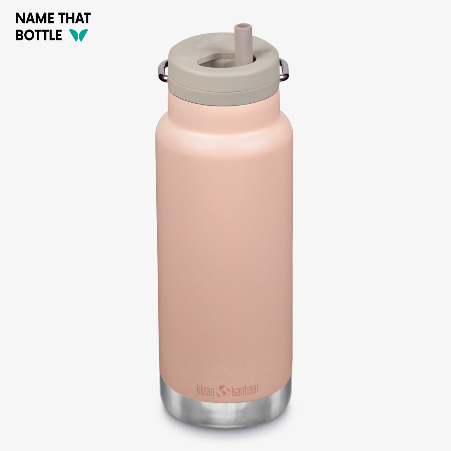 Name That Bottle 32oz TKWide Insulated Water Bottle with Twist Cap - Peach Parfait
