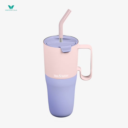 Klean Kanteen 36oz Rise and GO Tumbler with Straw Lid (Orchid Bloom and Berry Blossom in variants!)