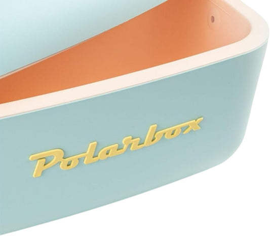 PolarBox Retro Cooler 20L - Sky Blue Yellow