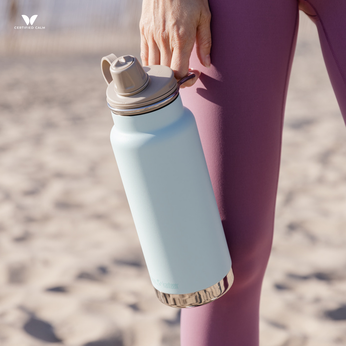 Klean Kanteen TKWide Chug Cap - Taupe