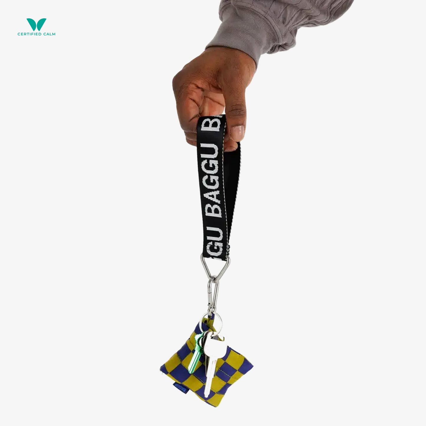 Baggu Nylon Logo Keychain