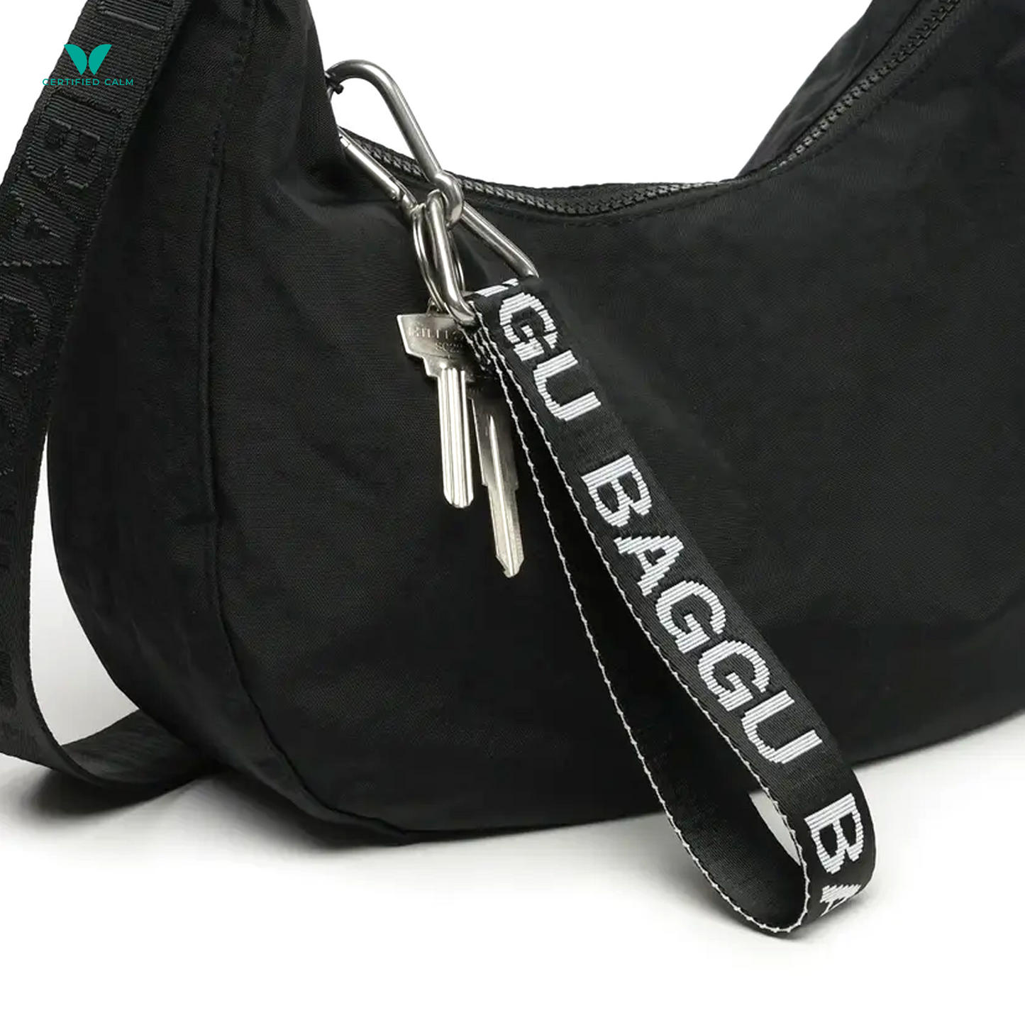 Baggu Nylon Logo Keychain