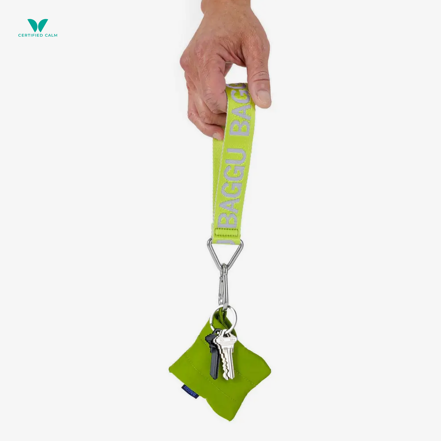 Baggu Nylon Logo Keychain
