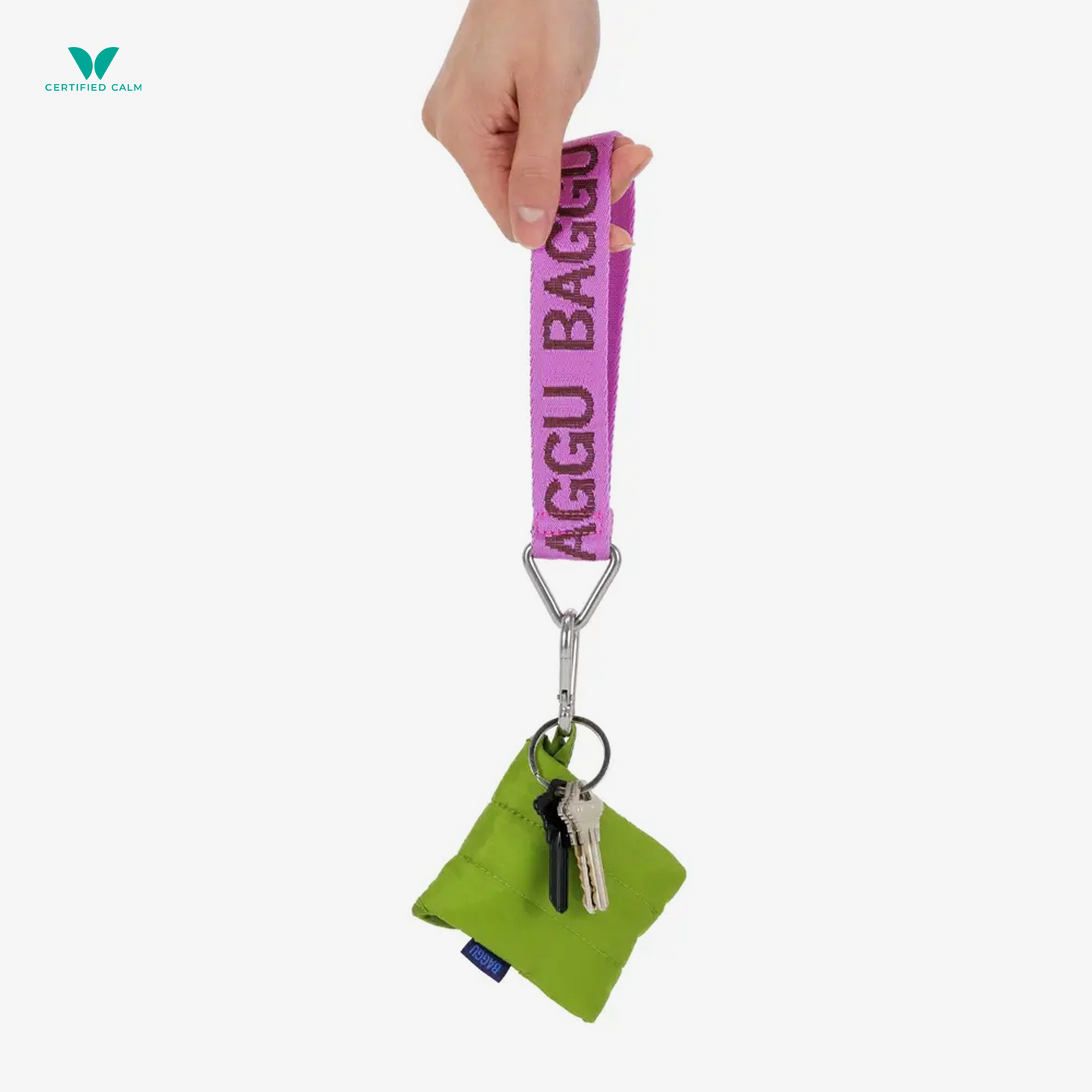 Baggu Nylon Logo Keychain