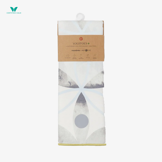 Manduka Yogitoes+ Repreve® Yoga Mat Towel - White Light