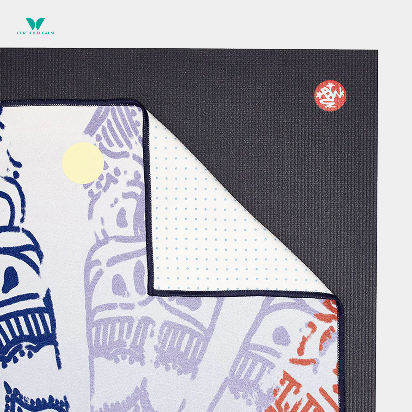 Manduka Yogitoes® Skidless Mat Towel 71" - Chakra Blue