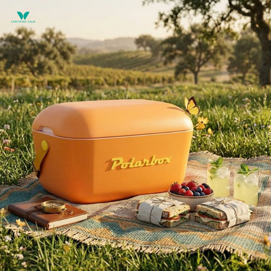 PolarBox Retro Cooler 12L - Nude Cyan Pop