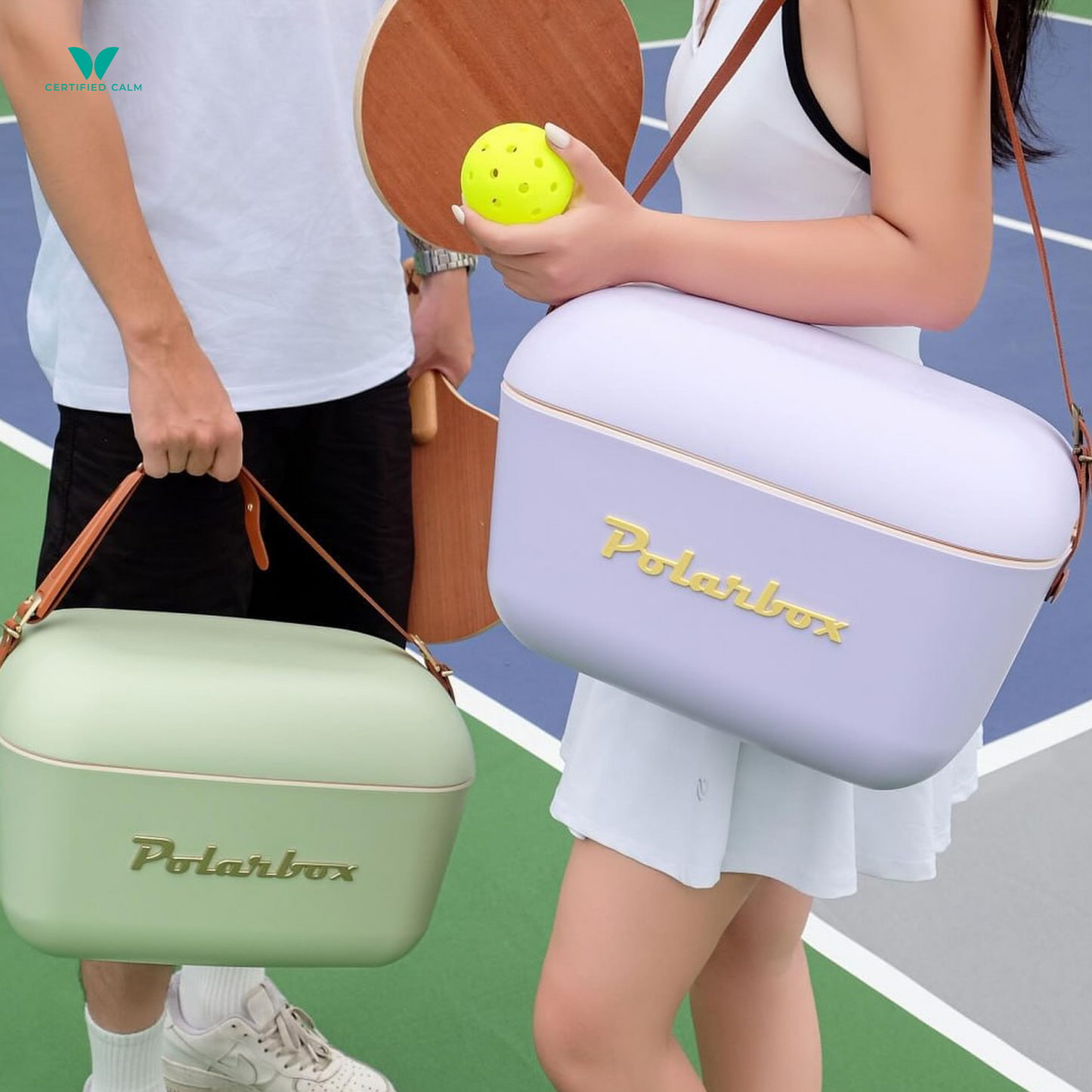 PolarBox Retro Cooler 20L - Lime Lilac Pop