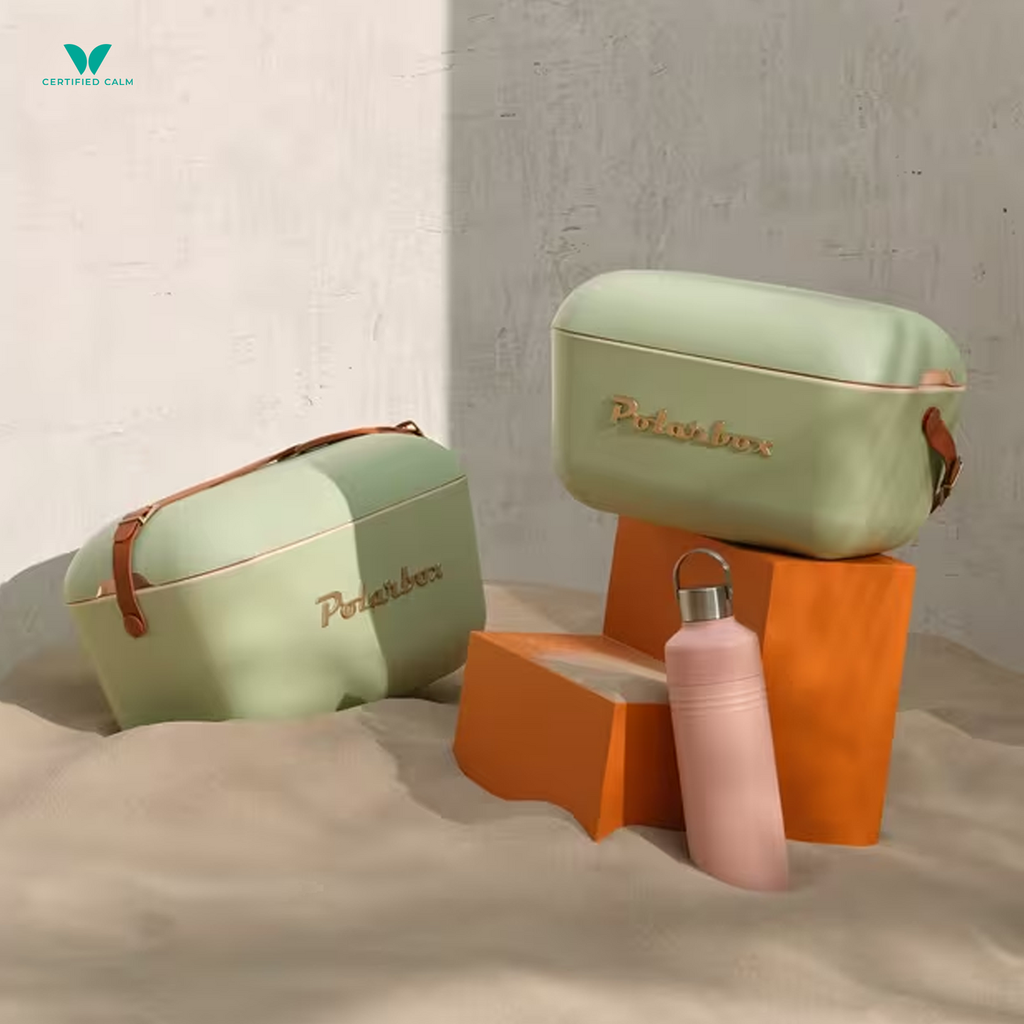PolarBox Retro Cooler 20L - Olive Gold