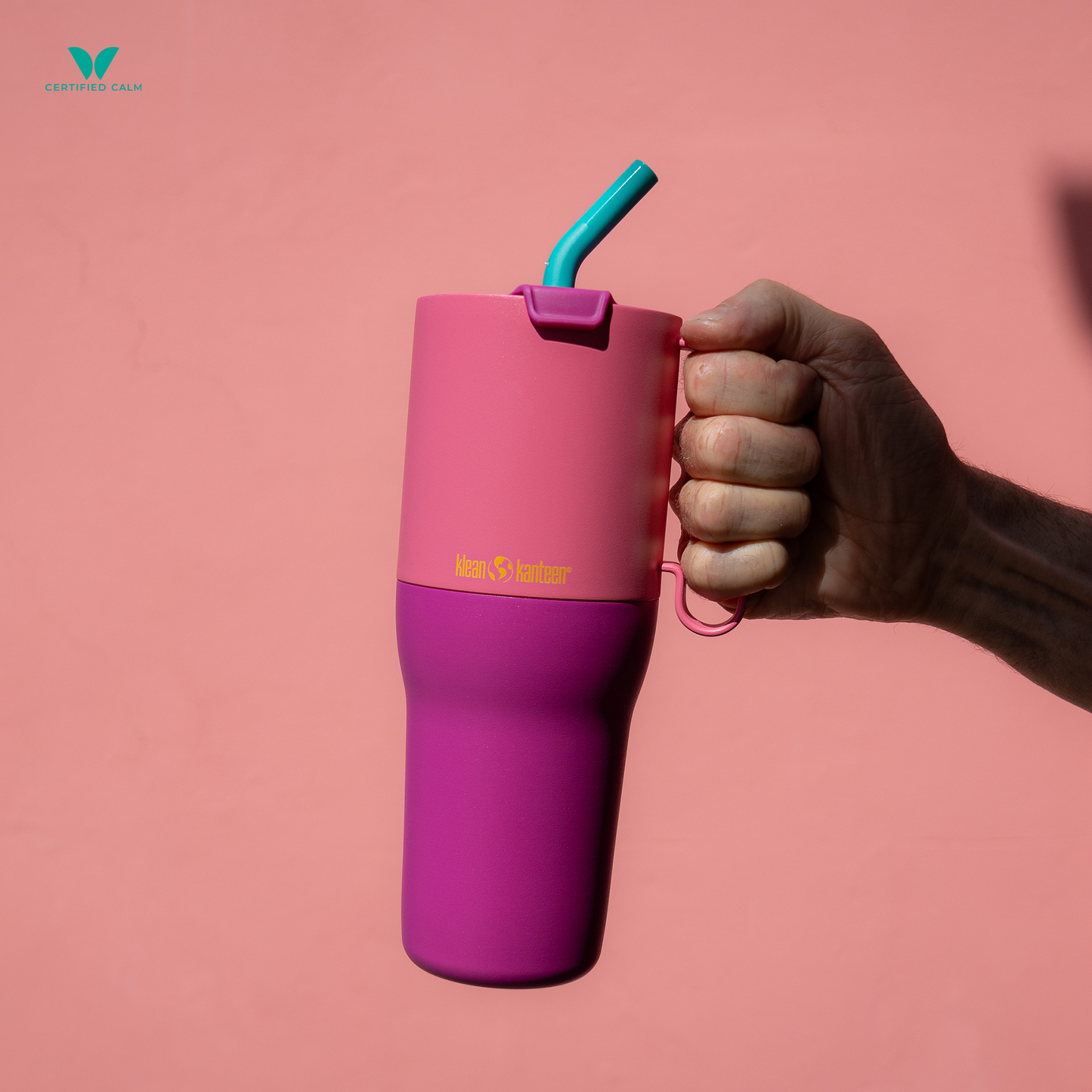 Klean Kanteen 36oz Rise and GO Tumbler with Straw Lid (Orchid Bloom and Berry Blossom in variants!)