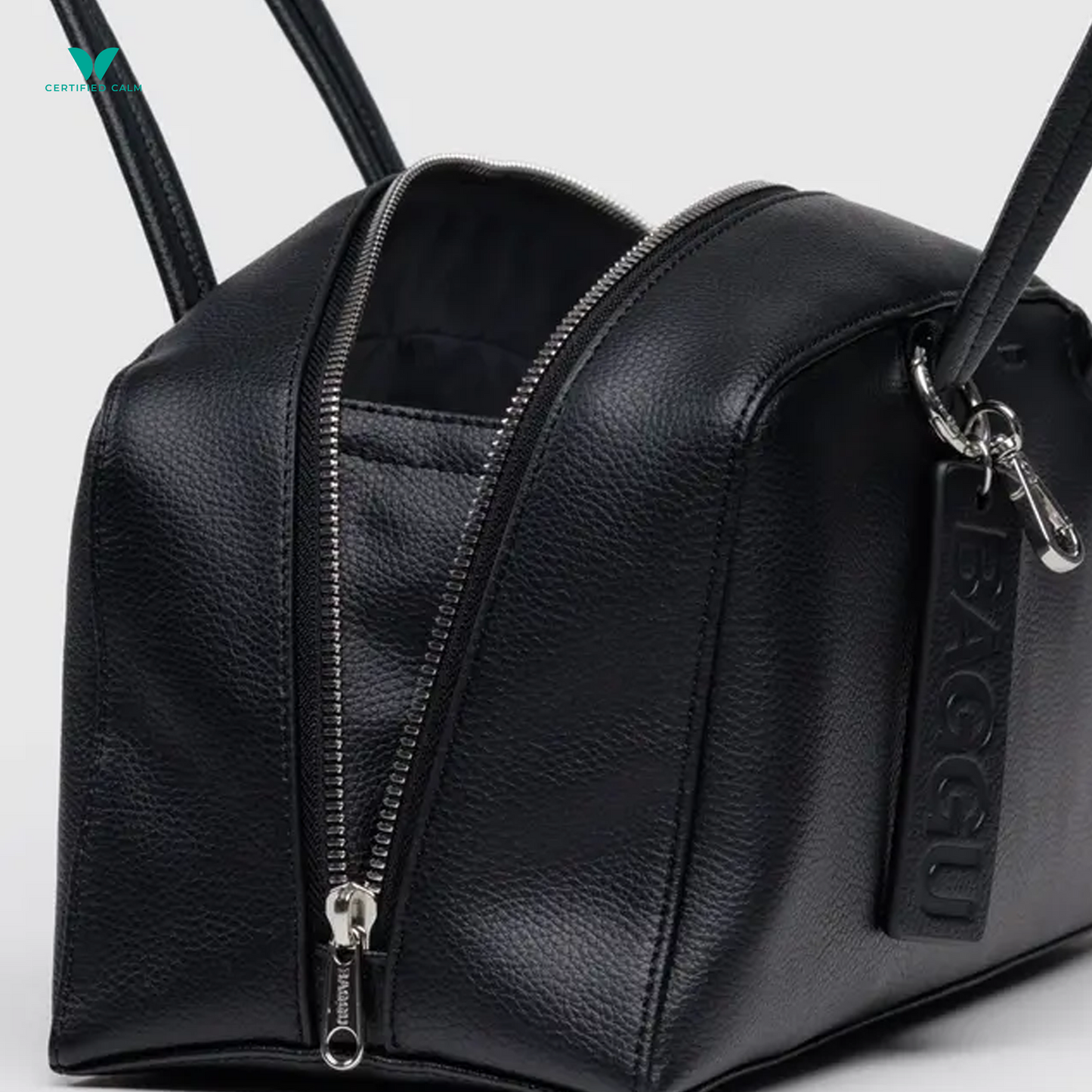 Baggu Recycled Leather Bowler Bag