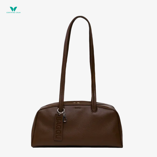 Baggu Recycled Leather Bowler Bag