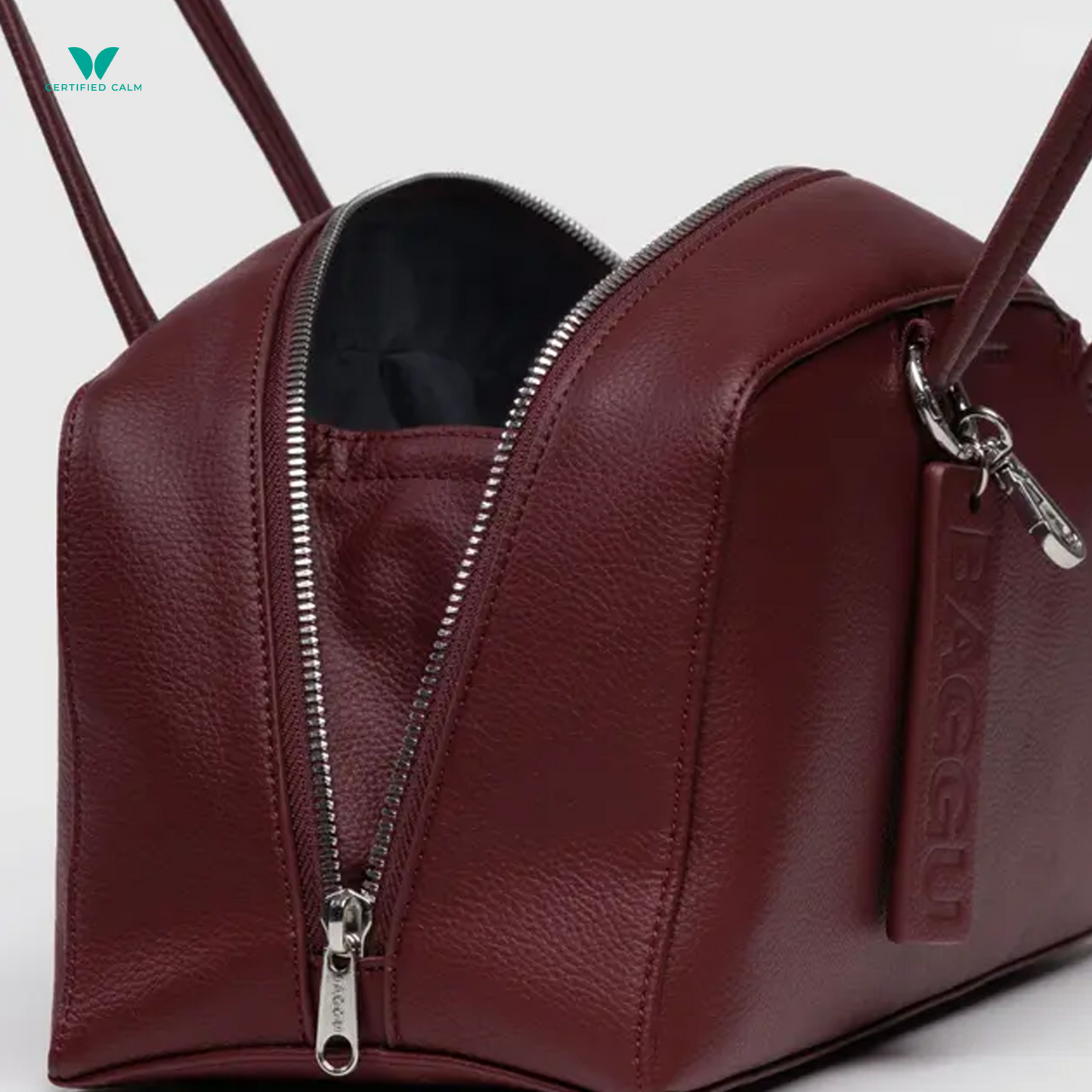 Baggu Recycled Leather Bowler Bag