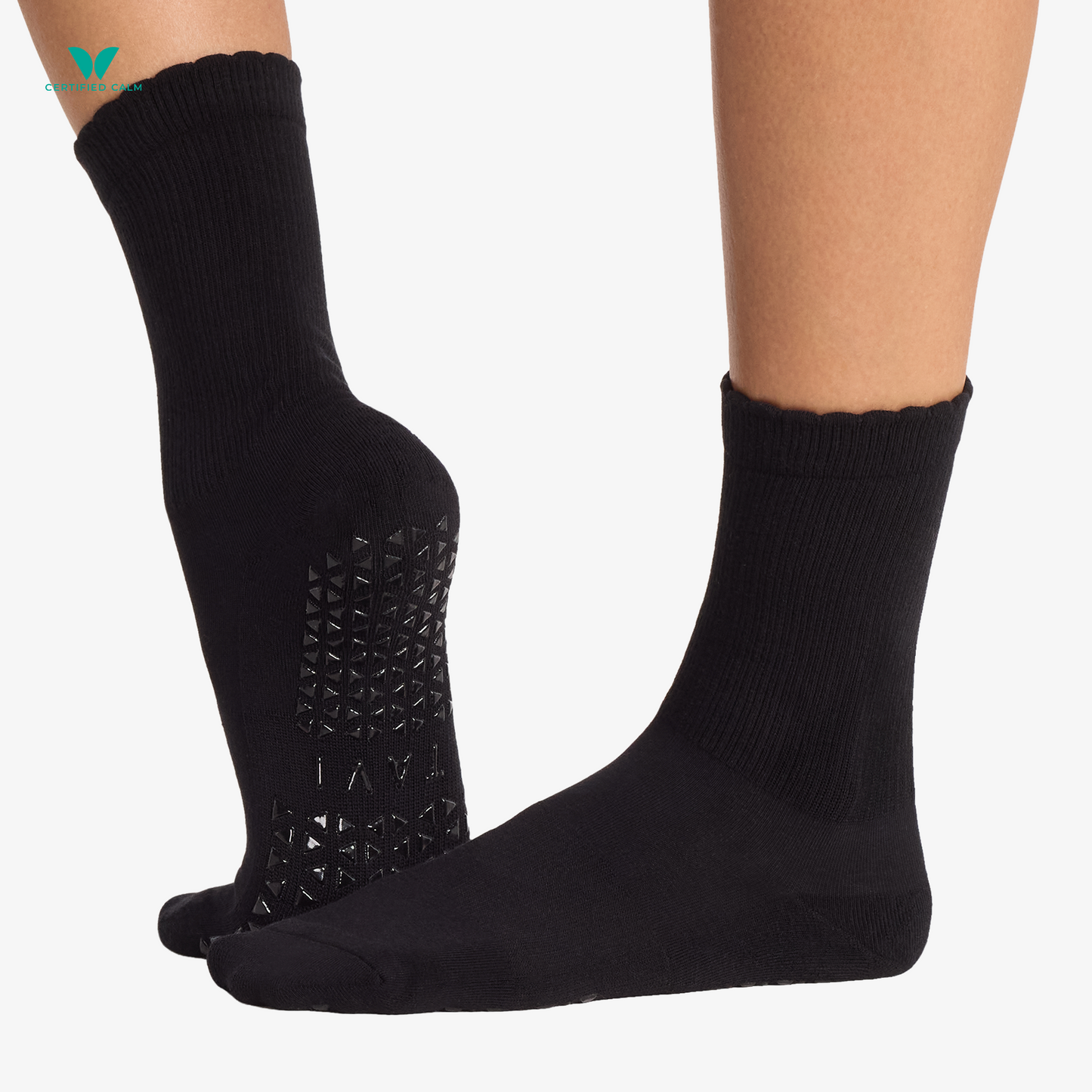 Tavi Noir Grip Socks Full Toe Kalea Scallop