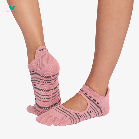 ToeSox Grip Socks Full Toe Bellarina