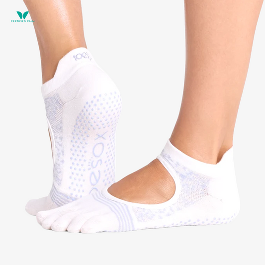 ToeSox Grip Socks Full Toe Bellarina Tec