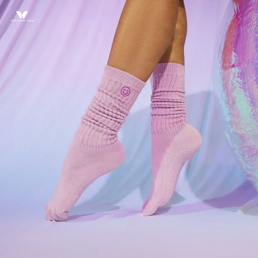 ToeSox Grip Socks Full Toe Slouch