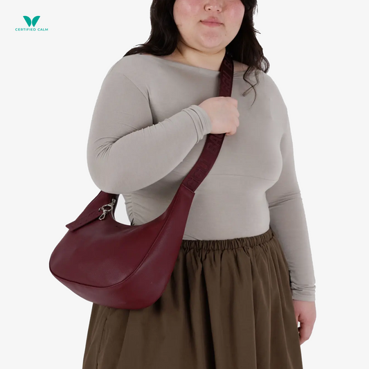 Baggu Medium Recycled Leather Crescent Bag