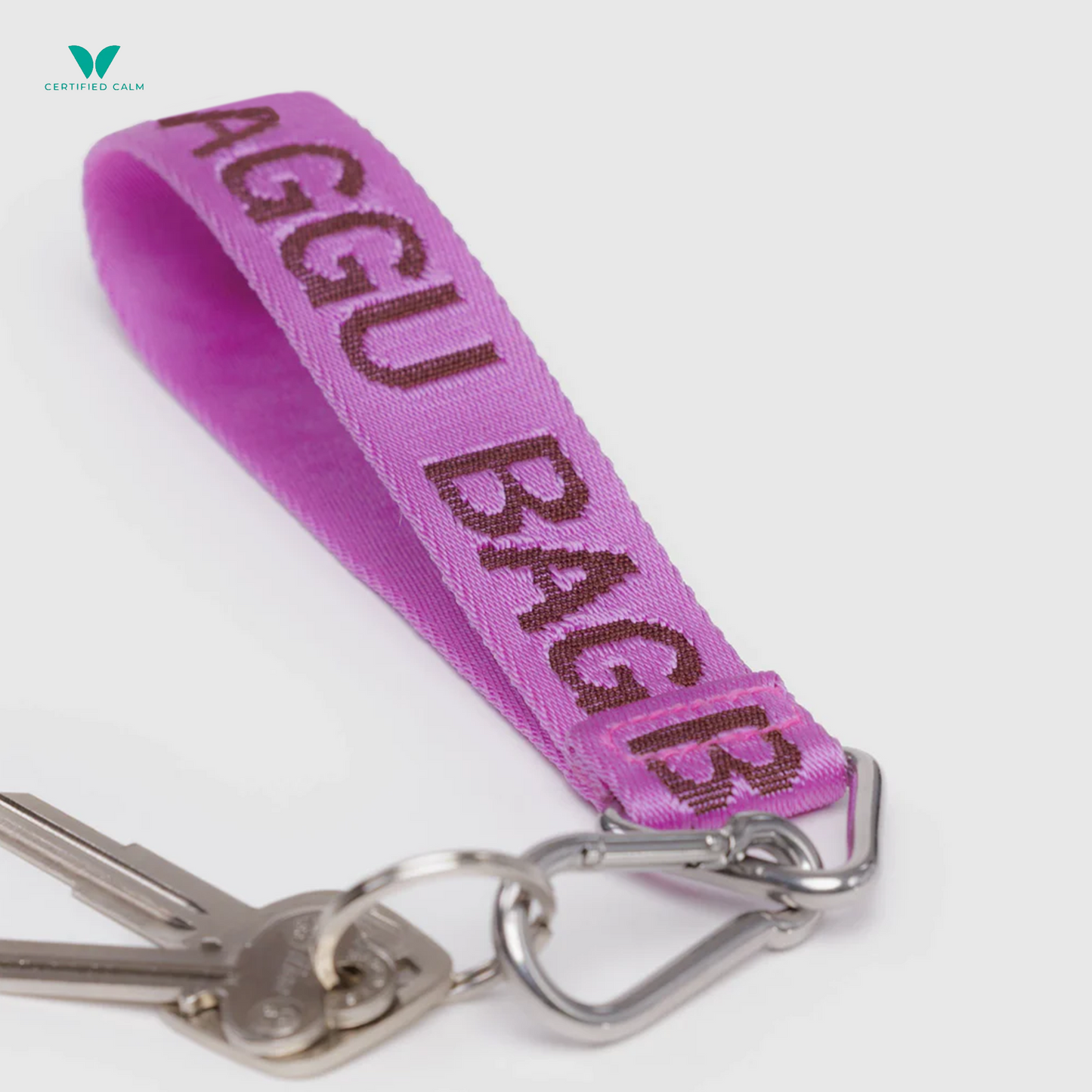 Baggu Nylon Logo Keychain