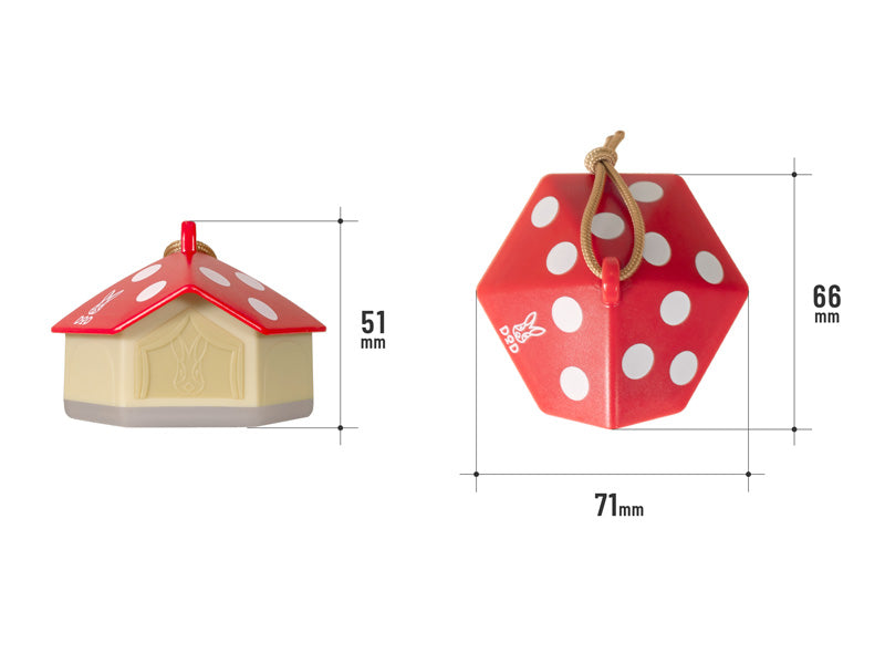 DoD Mini Kinoko Mushroom Tent Lights - Red