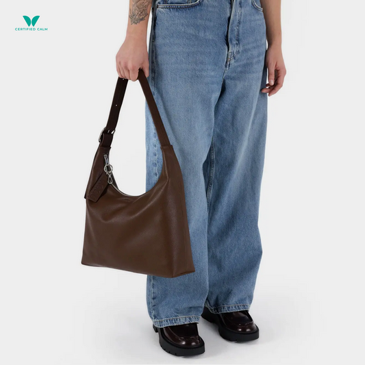 Baggu Recycled Leather Shoulder Bag