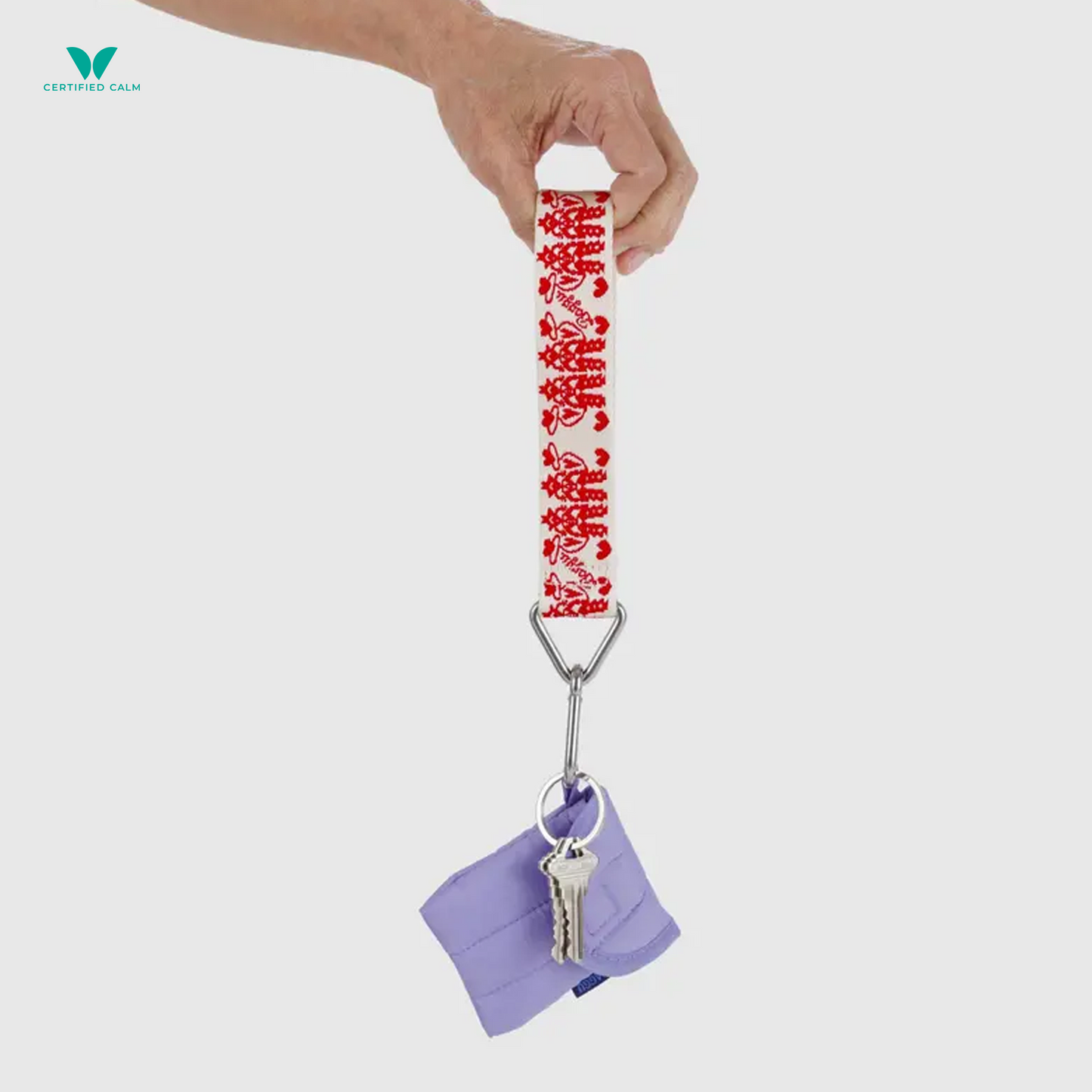 Baggu Nylon Logo Keychain