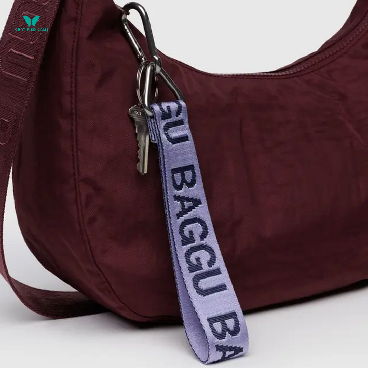 Baggu Nylon Logo Keychain
