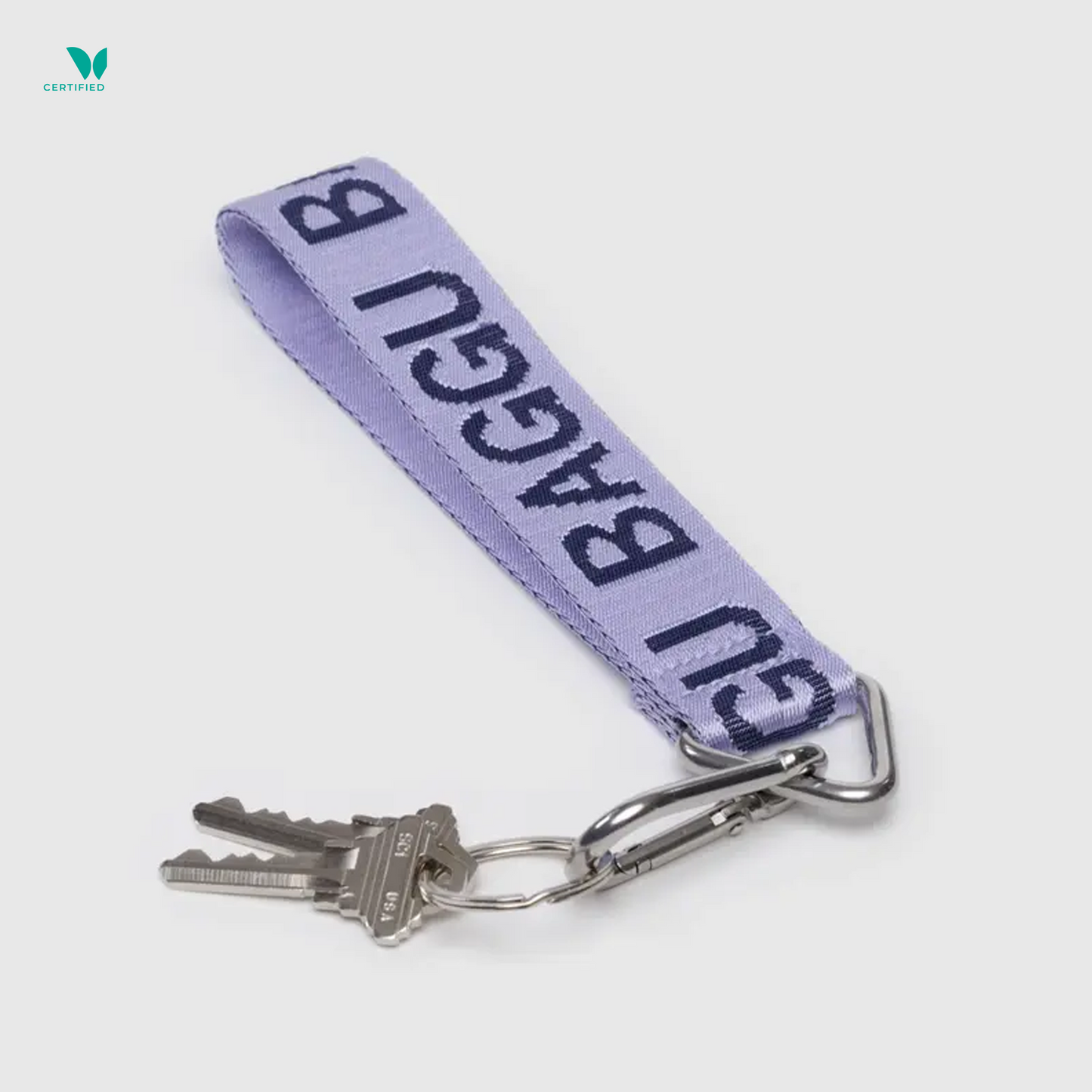 Baggu Nylon Logo Keychain