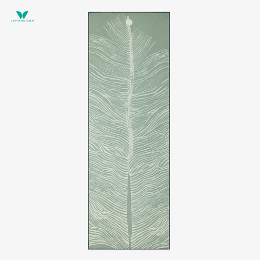 Manduka Yogitoes® Skidless Yoga Mat Long Towel 79'' - Silver Plume