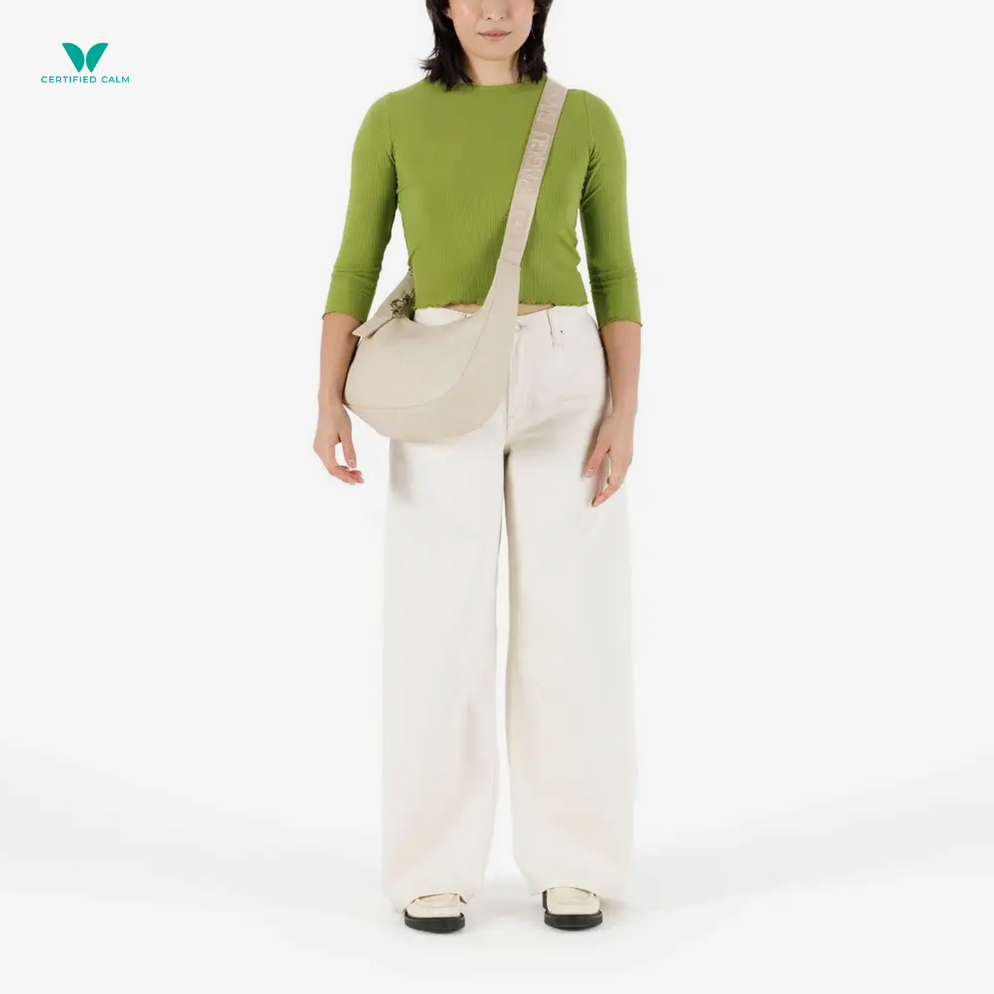 Baggu Medium Recycled Leather Crescent Bag