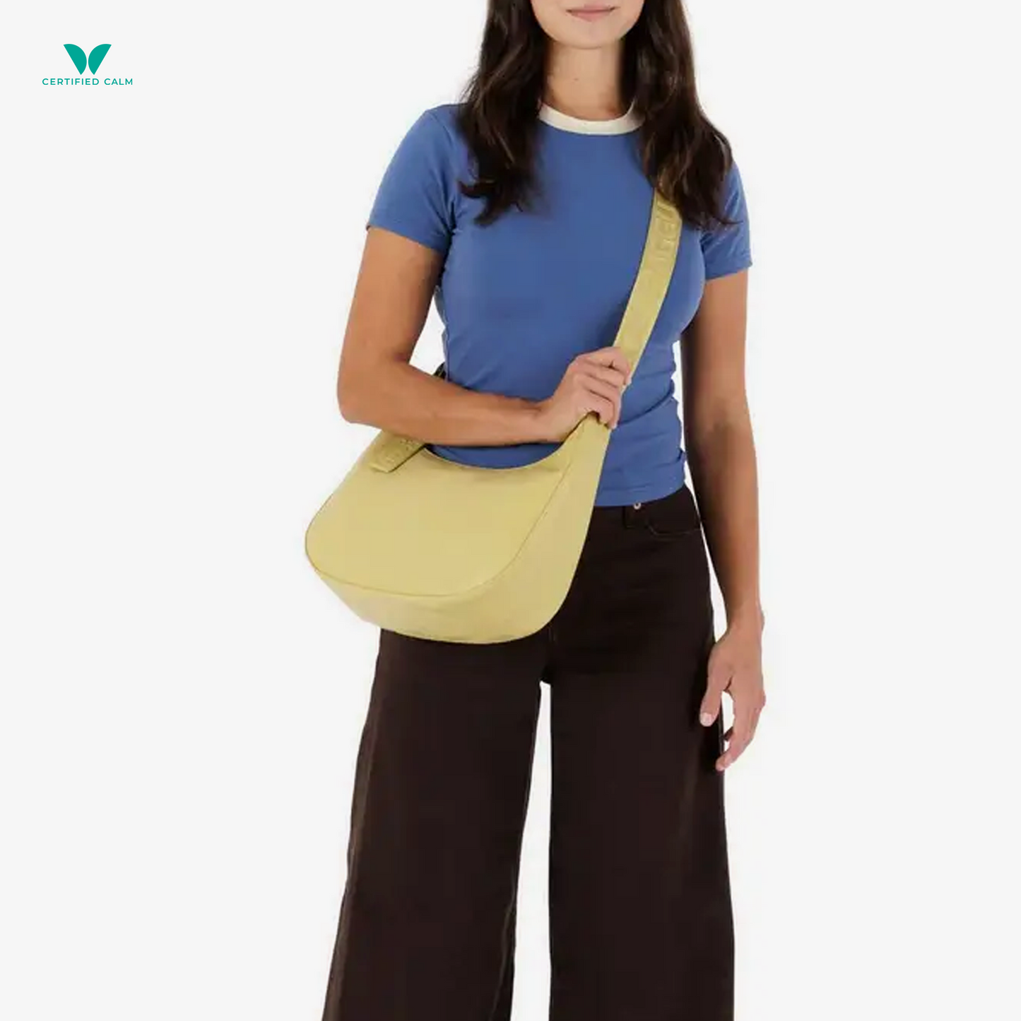 Baggu Medium Recycled Leather Crescent Bag