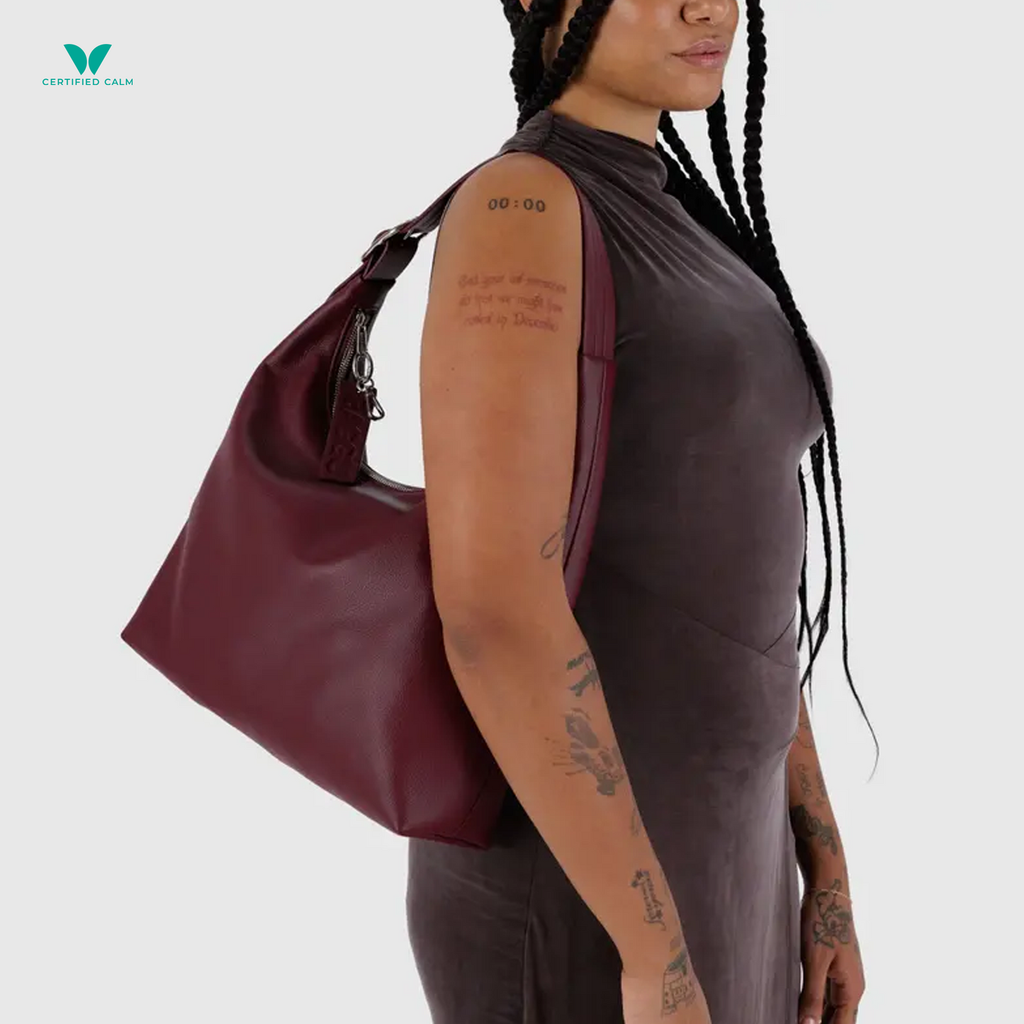Baggu Recycled Leather Shoulder Bag