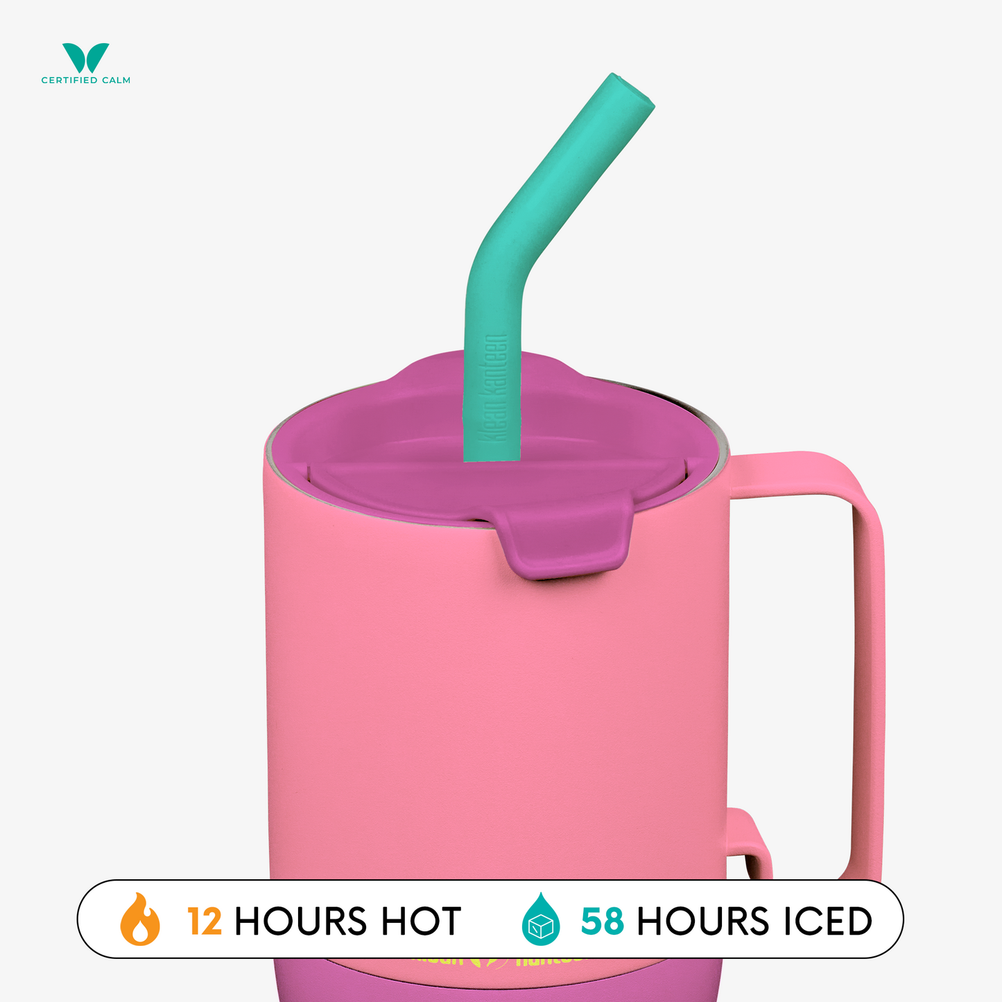 Klean Kanteen 36oz Rise and GO Tumbler with Straw Lid (Orchid Bloom and Berry Blossom in variants!)