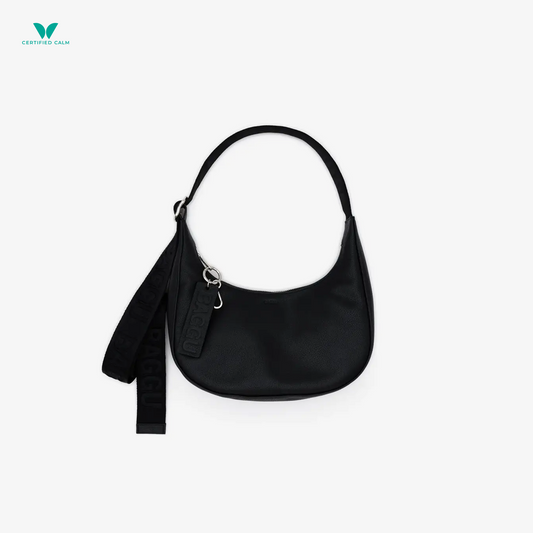 Baggu Small Recycled Leather Crescent Bag