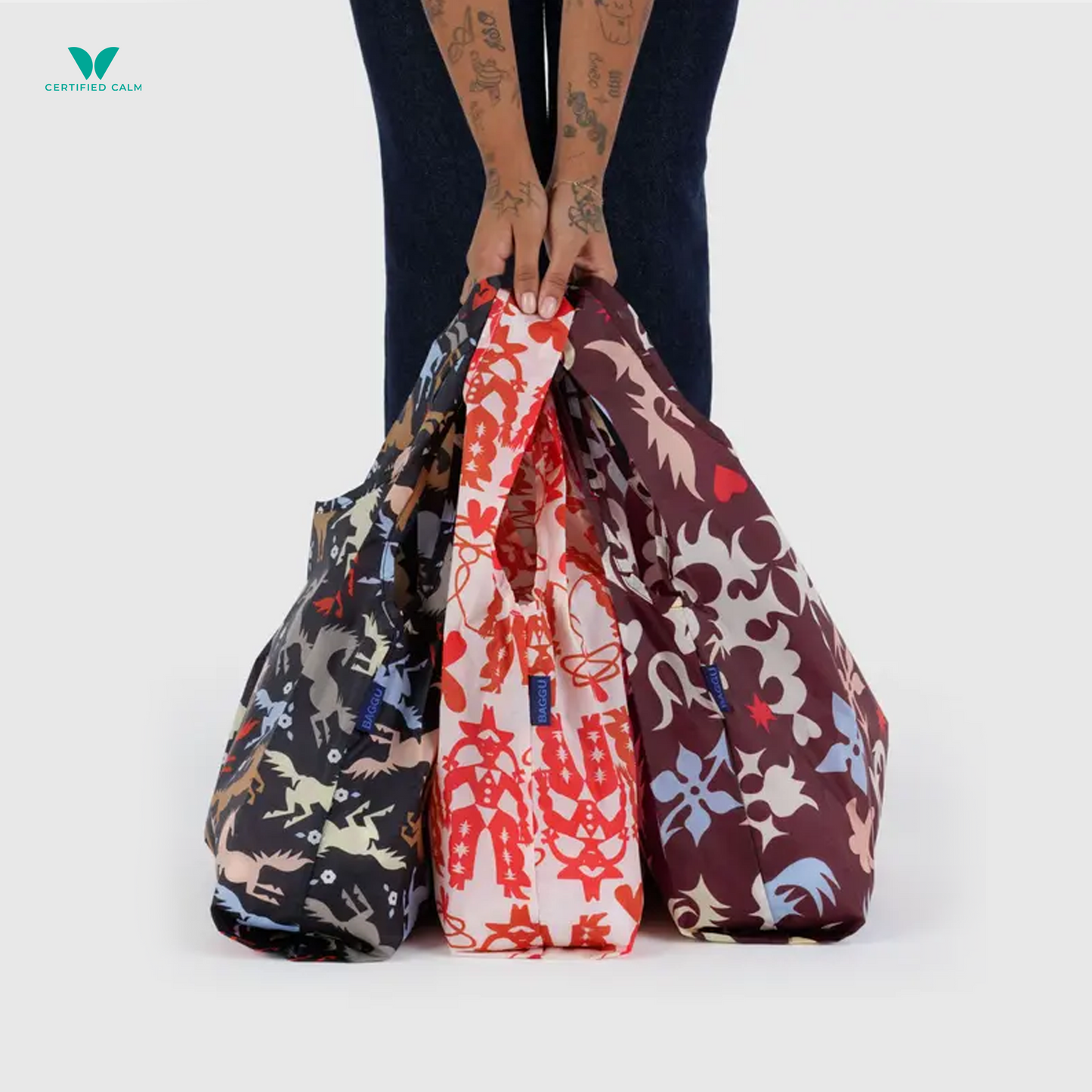 Set of 3 Standard Baggu Reusable Bags