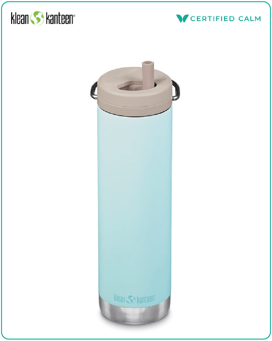 Klean Kanteen 20oz TKWide w/ Twist Cap Blue Tint