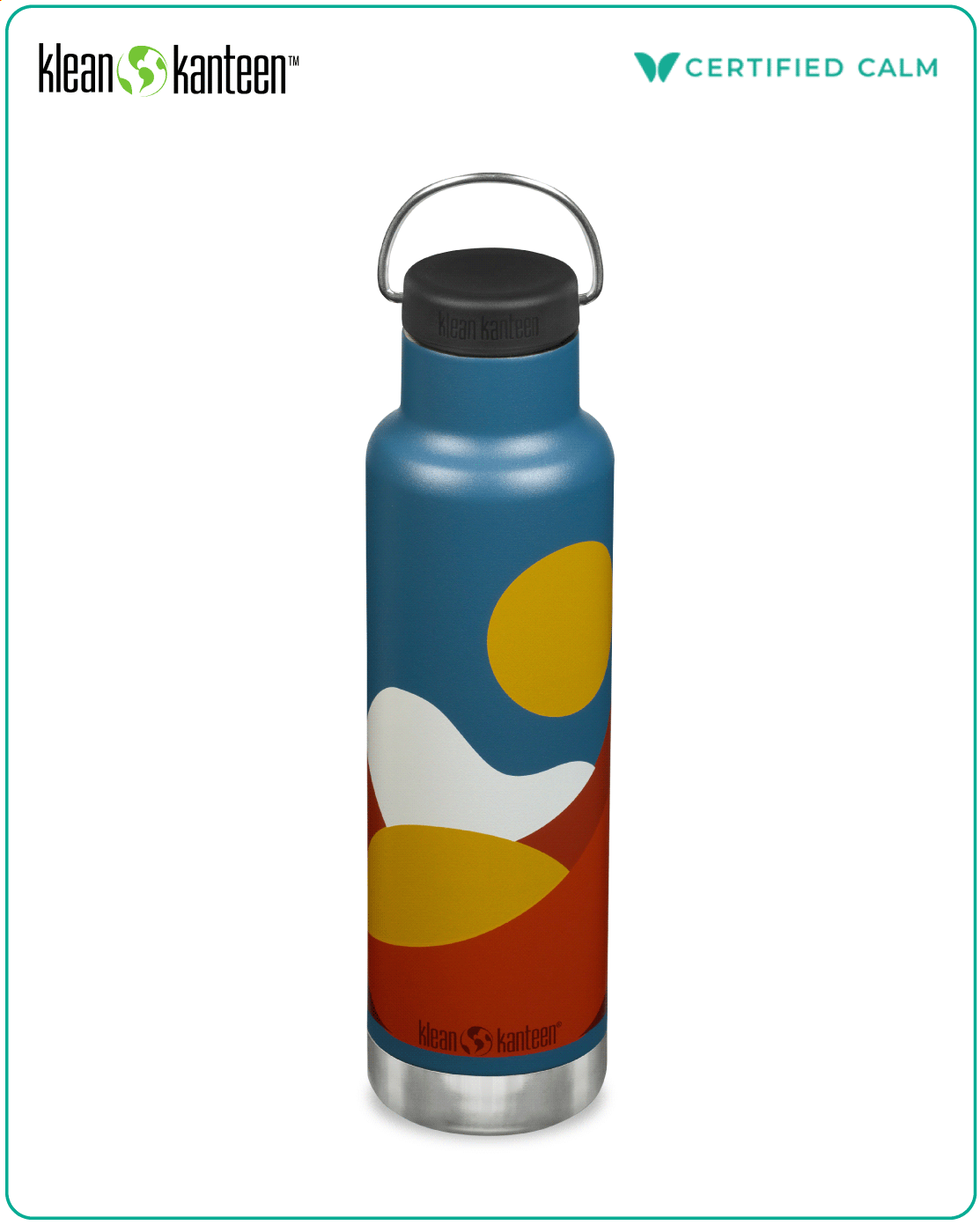 Klean Kanteen Classic Insulated Narrow 20oz (w/ Loop Cap) ‐ Mountains