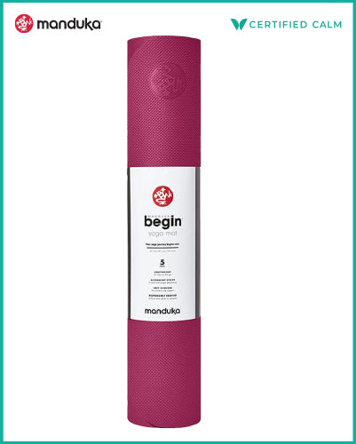 Manduka BEGIN Mat 5mm 68" Dark Pink