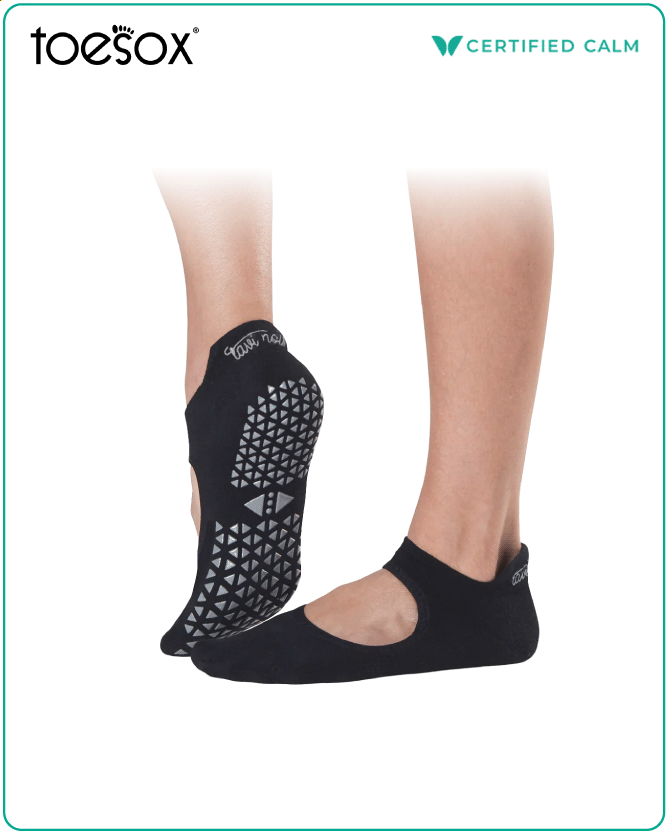 Tavi Noir Grip Socks Emma Full Toe Ebony