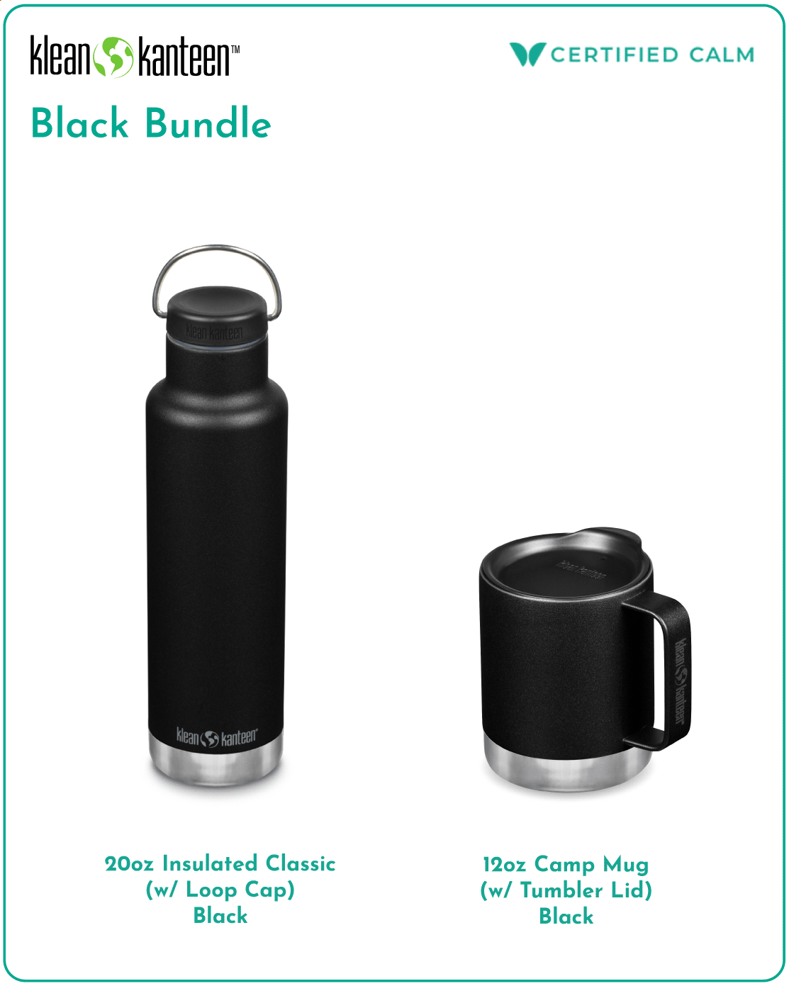 Klean Kanteen Black Bundle
