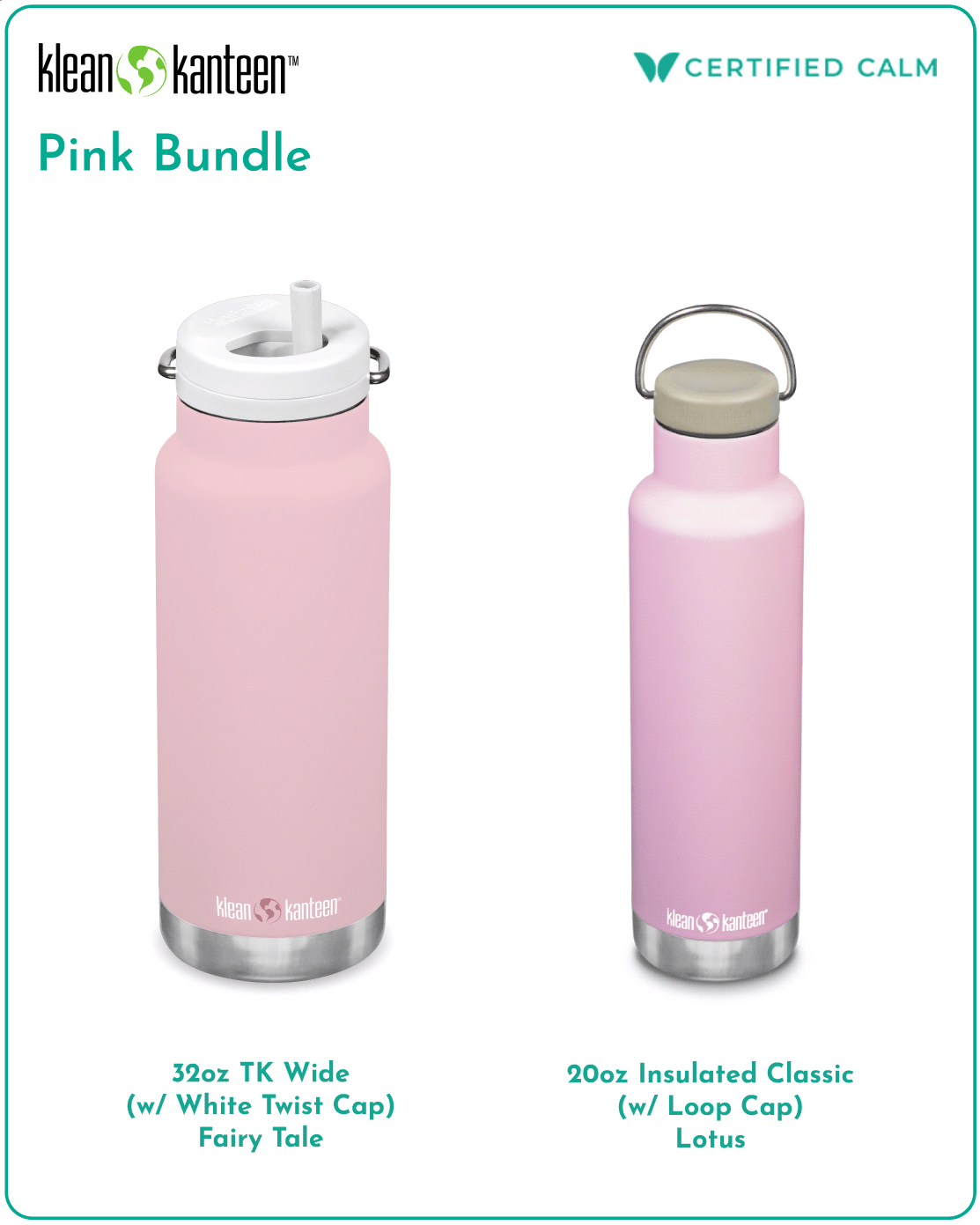 Klean Kanteen Pink Bundle