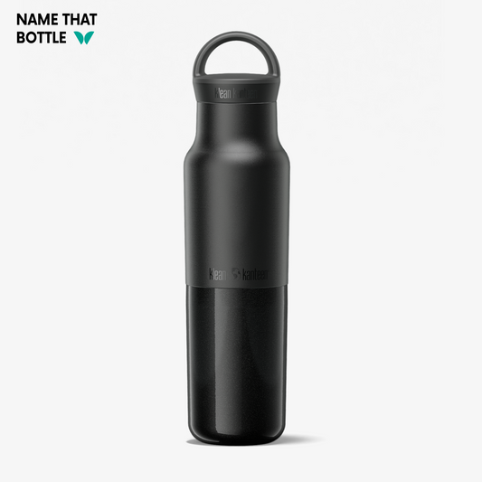 Name That Bottle 12oz Rise Classic (w/ Arch Loop Cap) - Black