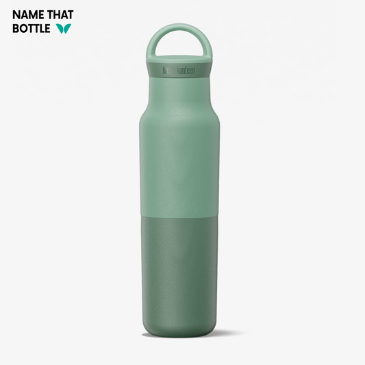 Name That Bottle 12oz Rise Classic (w/ Arch Loop Cap) - Iceberg Green