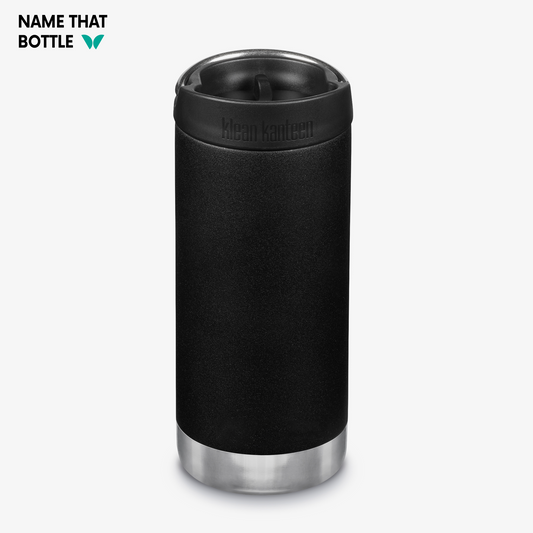 Name That Bottle 12oz TKWide Insulated Tumbler with Cafe© Cap - Black