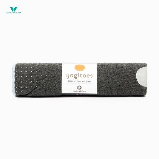 Manduka Yogitoes® Skidless Mat Towel 71" - Grey 2.0