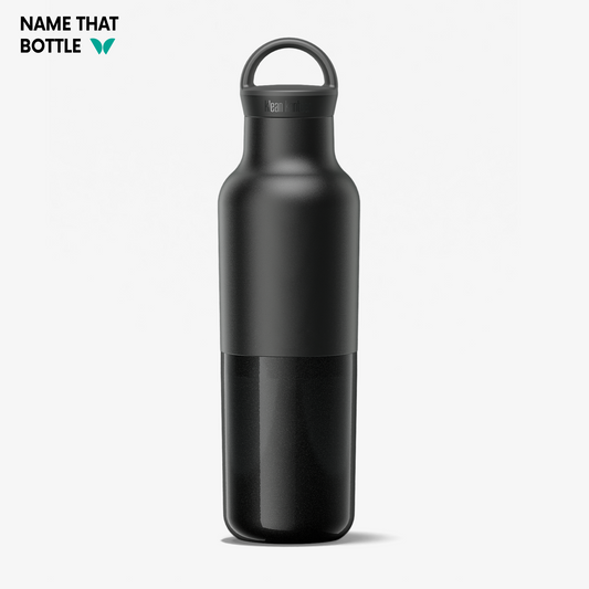 Name That Bottle 20oz Rise Classic (w/ Arch Loop Cap) - Black