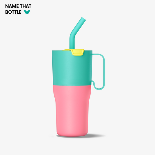 Name That Bottle 26oz Rise Tumbler with Straw Lid - Turquoise Kaleidoscope
