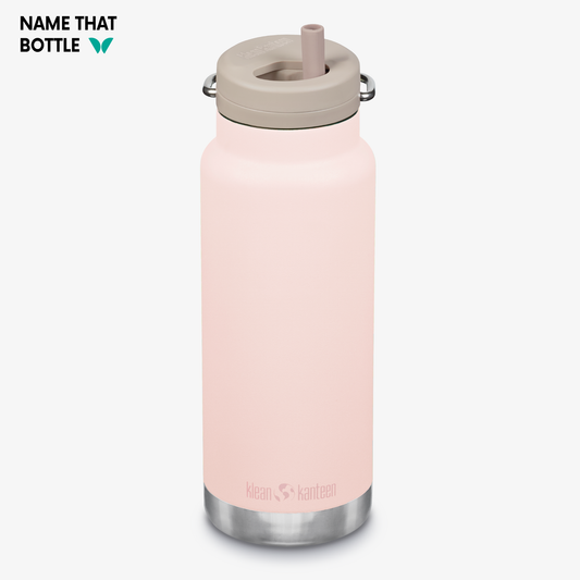 Name That Bottle 32oz TKWide Insulated Water Bottle with Twist Cap - Heavenly Pink